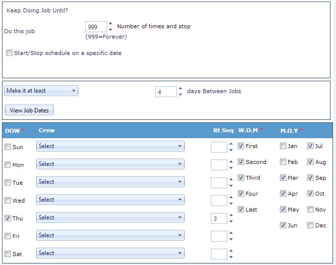 CLIPitc dynamic scheduling